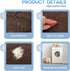 CHHKON Dog Bed Covers Replacement, Washable Waterproof Cover for Dog Bed Only (Brown, 36x27x6 inch)