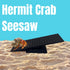 Interactive See-Saw Decoration for Hermit Crab Cages | Entertain Your Pets with This Engaging Accessory (Black)