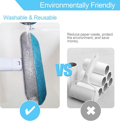 Pet Hair Removal Tool, 4 in 1 Multifunctional Broom for Dog and Cat Hair Removal from Couch, Carpet, Reusable