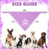 PUPTECK Dog Bandana - Triangle Bibs Scarf Pet Accessories, Photo Prop for Small Medium Large Dogs Girls, Purple