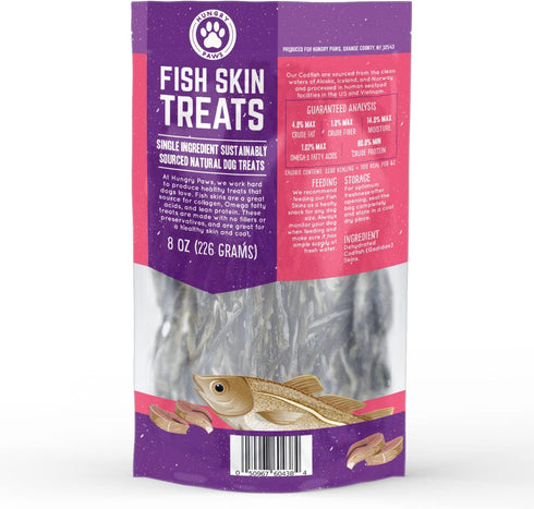 Cod Skins Dog Training Treats - All Natural & Healthy Fish Skin Snacks for Dogs, Boost Coat & Oral Health