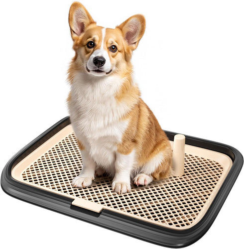 KOLA PANDA Dog Potty Tray, 23.6"x17.68" Indoor Pet Pee Pad Holder,Puppy Training Holder,Bathroom Dog