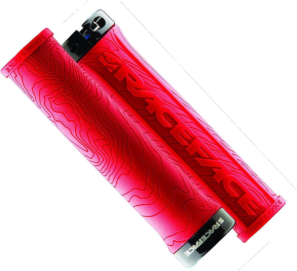 RaceFace Half Nelson Lock-on Grips - Red, RF1794