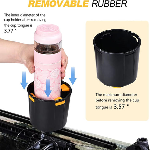 Multi-Functional Kayak Accessories: Cup Holder, Drink Holder, Phone Holder, Fishing Tool Storage, Track Mount Install