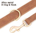 Beirui Soft Padded Leather Dog Collar and Leash Set - Heavy Duty with Metal Buckle, Breathable Collars for Small Medium