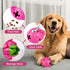 AUSCAT Dog Treat Dispensing Toys - Indestructible Puzzle Toy for Aggressive Chewers, Rubber Dog Treat Dispenser in