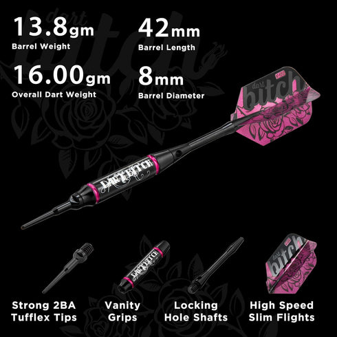 Viper Vanity Soft Tip Darts with Storage/Travel Case, 16 Grams