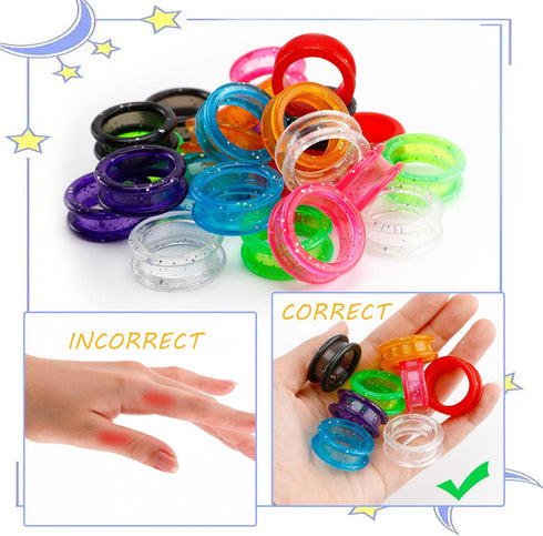 80-Piece Scissors Finger Rings - Professional Dog Grooming Scissors Accessories for Comfortable and Precise Pet Grooming