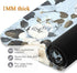HXshaoye 71x26 inches 1 MM Elegant Vintage Flower Rose White Baby Blue thin yoga mat non slip for outdoor printed
