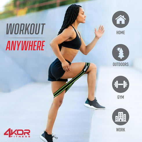 Resistance Loop Band Set for Crossfit, Yoga, Physical Therapy, Booty Building