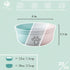 Ceramic Dog Bowls, Pet Feeding Bowls for Cats and Small Dogs 20 oz (6", Blue/Pink/White)
