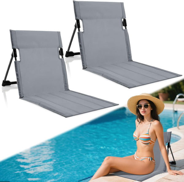 NamcheBarwa 2 Pack Foldable Pool Side Chairs, Poolside Chairs for Edge of Pool