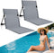 NamcheBarwa 2 Pack Foldable Pool Side Chairs, Poolside Chairs for Edge of Pool