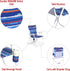 15" 300 LBS, SunnyFeel Tall Folding Beach Chair, Oversized Portable High Seat Sand Chair for Adults Heavy Duty Foldable