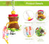 YUEPET 4 Pack Bird Shredder Toys - Small Parrot Chewing Toys for Parakeets, Parrotlets, Lovebirds, Cockatiels