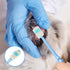 LXUEJIE 4 360-Degree Pcs Pet Toothbrush for Puppy, Small Dog and Cat Soft Toothbrush Pet Teeth Cleaning Kit (Blue
