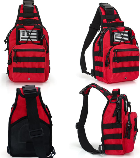 Backpack Pack First Aid Sling - EMS Equipment Emergency Medical Supplies Tactical Range Shoulder Molle Bag - Heavy Duty