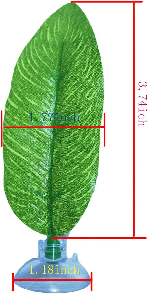 DOBA No Wire Betta Bed Leaf Hammock, Silk Betta Fish Leaf Hammocks Pad Lounger Toys Lightweight and Realistic Fish Hideout Plastic Aquarium Plants Accessories for Fish Tank Decorations (2pcs), Green by DOBA