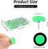 Sopoloray 100 Pcs Reflective Trail Marking Tacks,Sturdy Metal Push Pins with Glow Reflective Markers