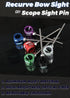 0.019" Apertures for Recurve Bow Sight - Single Pin Bow Sight, CNC Machined Alloy with Anodized Finish, Target Archery