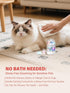 8x12ml(0.4fl.oz) 4 Concentrated Waterless Dog Shampoo & Cat Dry Shampoo, No Rinse Pet Grooming Serum, Plant-Based