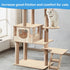 Trimmable Cat Scratching Post, Carpet Covered 78.7”x15.8” Self-Adhesive Cat Tree Shelves Replacement Parts