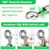 30 Feet Heavy Duty Reflective Dog Leash with Padded Handle - Long Line Check Cord Rope for Large, Medium, Small Dogs