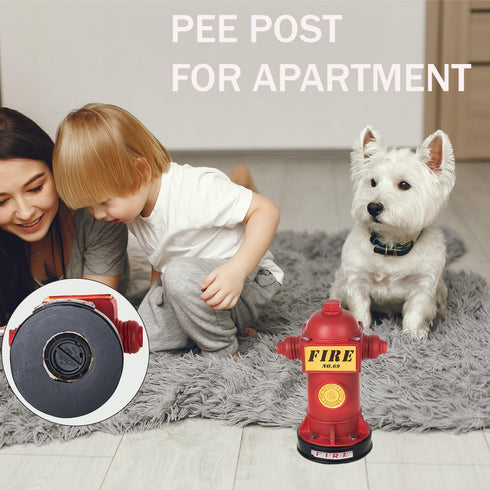 NPBIYOYG 4.3" 9.4" Potty Training Dog Fire Hydrant, W x H Small Fire Hydrant for Puppy to Pee On, Retro Resin Pee Post