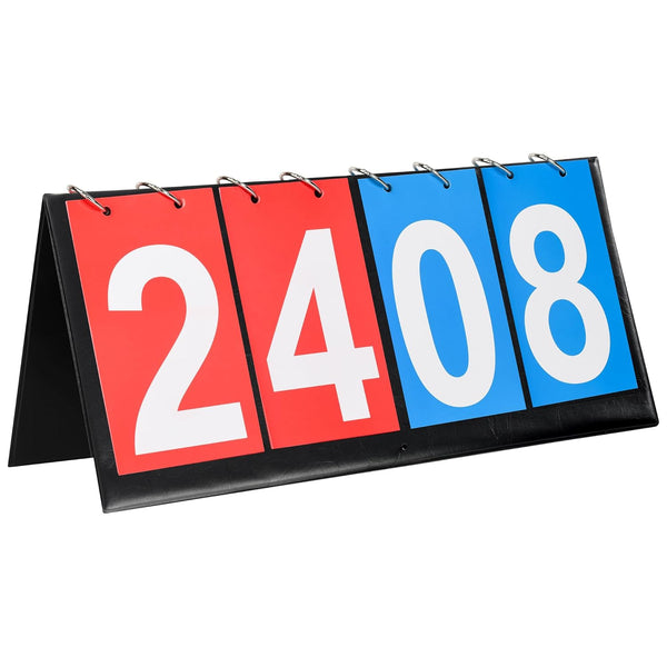 I-MART 4-Digit Portable Flip Scoreboard, Easy Flip Score Keeper for Indoor Outdoor Sports
