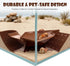 TYZEMKO 3-in-1 2.4", Hermit Crab Hideout with Climbing Tunnel, Habitat Burrow for Crabs Under Tank Decor, Natural