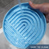 RICHIE Slow Feed Dog Bowl, Anti-Gulping, Durable Silicone, Safe for Small to Large Breeds, Blue