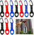 Portable Silicone Water Bottle Buckle, 10PCS Carrying Clip Hook Holder with D-Ring for Camping, Hiking, Travel