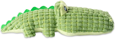 Bone Dry Squeaky Plush Pet Toy Collection - Plush Alligator