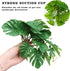 Hermit Crab Climbing Toy, Hanging Plastic Simulated Turtle Leaf Plant with Suction Cup for Reptile Tank Habitat Decor
