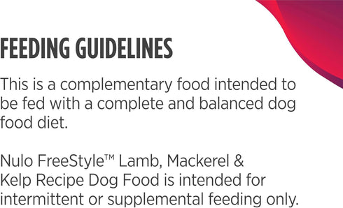 2.8 (Pack 24) Nulo Freestyle Lamb, Mackerel, & Kelp in Broth Real Meat Dog Food Topper, Ounce