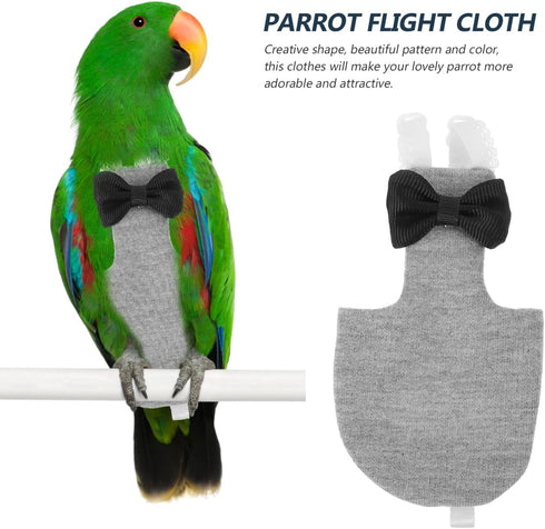 4Pcs balacoo Washable Bird Diapers Reusable Lightweight Flight Suit Liners Breathable Skin-Friendly Bird Costume