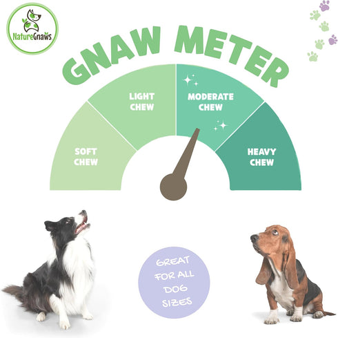 Nature Gnaws USA Turkey Tendon Rings for Dogs, 8oz - Premium Natural Grain Free Chew Treats for All Breeds