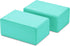 Signature Fitness Set of 2 High Density Yoga Blocks, 9"x6"x4" Each, Pair in Multiple Colors