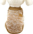 Pet Dog Classic Knitwear Sweater - Warm Winter Puppy Coat for Small Dogs (XS, Khaki)