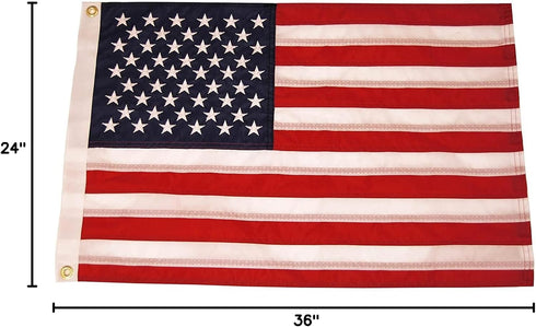 Taylor Made Sewn American Flag for Boats, 24" x 36", Marine-Grade Nylon, Fade Resistant