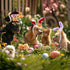 XunYee 8 Pcs Dog Headbands with Bunny Ears, Cute Carrot Rabbit Ears for Dogs, Adjustable Pet Accessories.