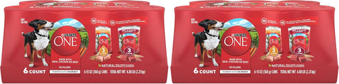 Purina ONE Tender Cuts in Gravy Chicken and Brown Rice,and Beef-and Barley