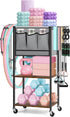Weight Rack for Home Gym, Dumbbell Rack and Fabric Yoga Mat Storage, Organizes Fitness Equipment