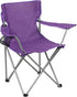 Generic Quad Folding Camp Chair with Cup Holder, Purple