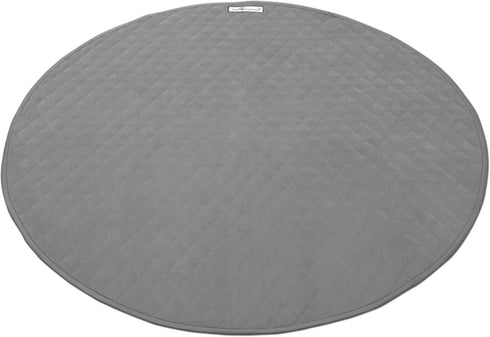 48 Inch Paw Inspired Round Playpen Mat, Super Absorbent Fleece Cage Liner with Non-Slip Bottom, Waterproof Pet Play Pen