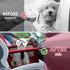 PetsHome Foldable Dog Car Seat, Waterproof Booster Seat for Small to Medium Dogs, Breathable Oxford Travel Bag, Pure Red