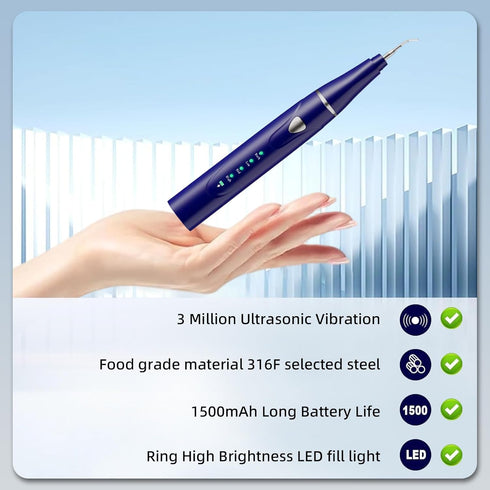 Psytpusa Plaque Remover for Teeth, Pet Ultrasonic Cleaner, Dog Plaque and Tartar Remover with LED Light, Dog Teeth