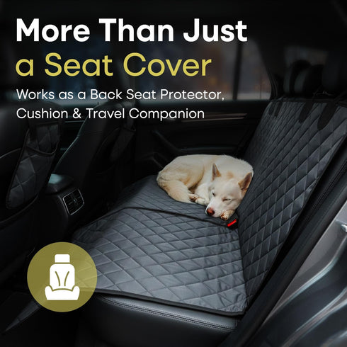 100% 600D Jubily Dog Car Seat Cover for Back Seat, Waterproof Oxford Cloth Non-Slip Car Seat Protector, Universal Fit