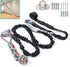 Outdoor Bungee Tug Toy - Dog Toy Hanging from Wall, Interactive Chew Rope Toy for Large Breed Puppies & Small Dogs