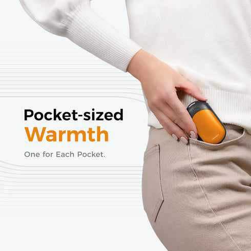 OCOOPA 2 Pack Magnetic Rechargeable Hand Warmers - Fast Heating, 3-Settings, Electric Portable Pocket Heater